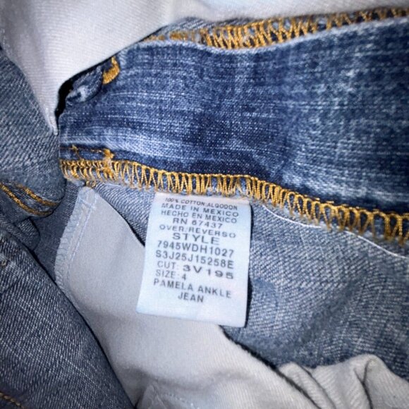 Ralph Lauren Polo Pamela Ankle Jeans Medium Wash Size 4 100% Cotton 28"x26" - Picture 12 of 12